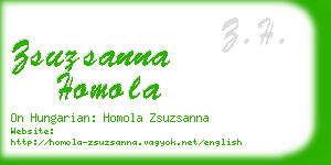 zsuzsanna homola business card